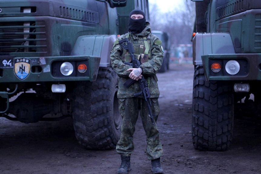 Azov soldier in Mariupol