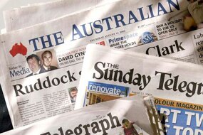 A range of News Limited Australian mastheads (William West: AFP)