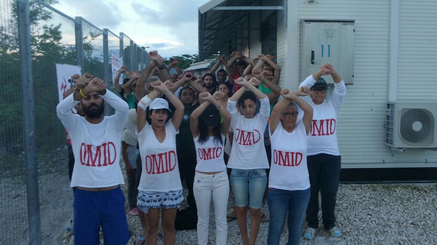 Vigil on Nauru for refugee Omid