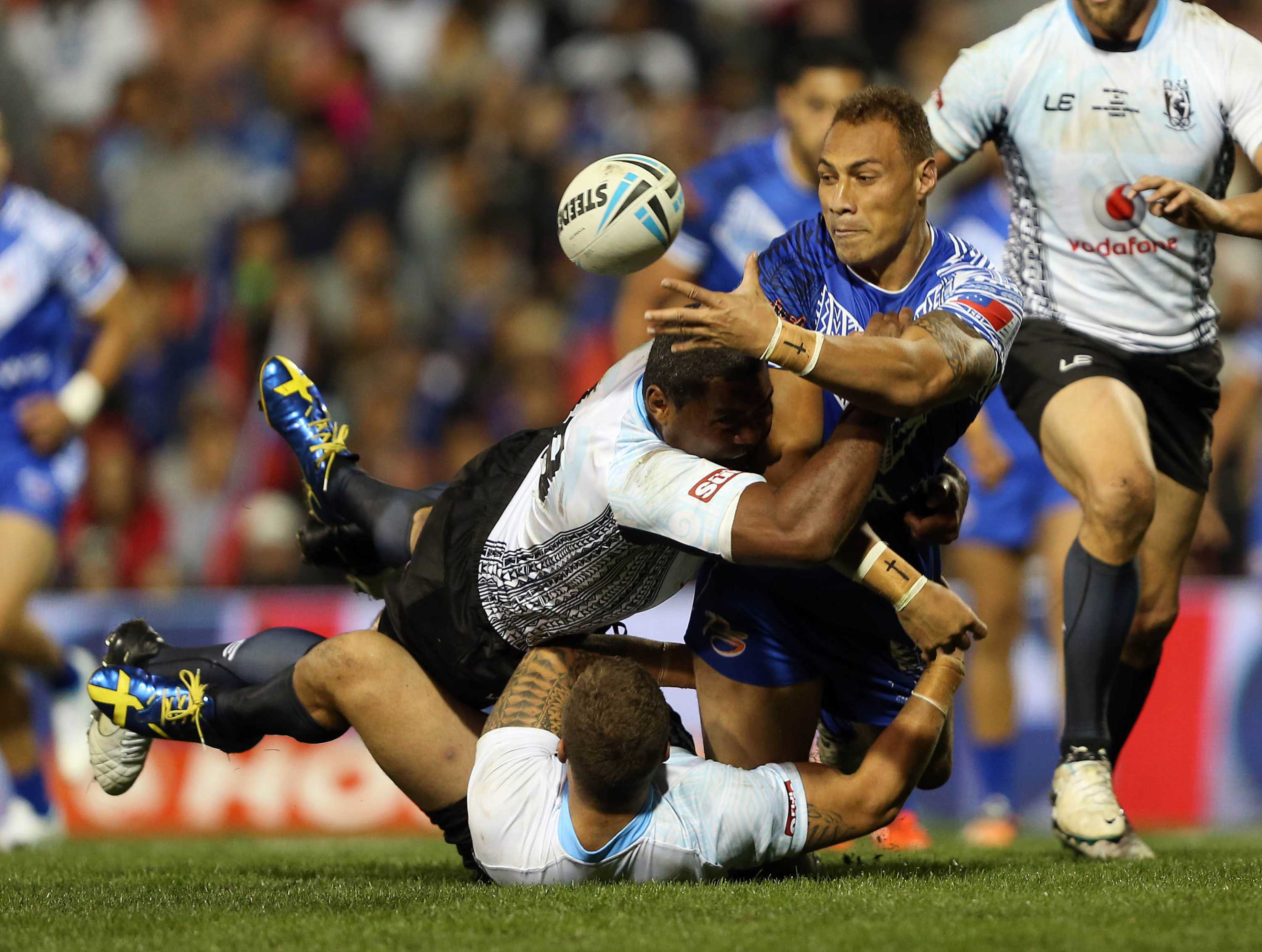 Samoa beats Fiji to book place in rugby league Four Nations tournament ...