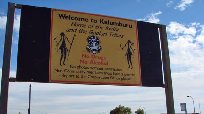 The sign outside Kalumburu
