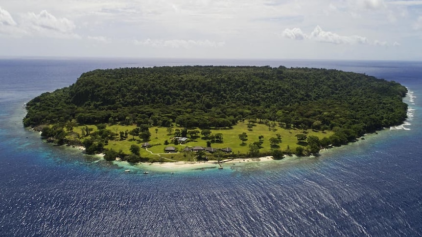 Picture of island from afar.