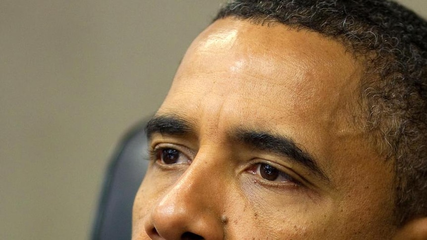 US president Barack Obama reflects during a meeting in the White House. (White House: Pete Souza)