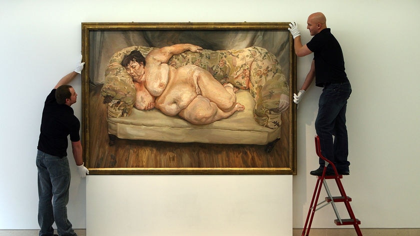Lucian Freud's painting, Benefits Supervisor Sleeping.