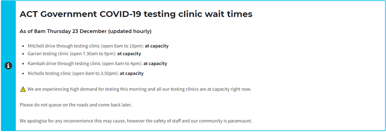 ACT Records 85 New COVID-19 Cases, New Restrictions For Hospitals ...