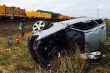 Car involved in crash with train near Taree