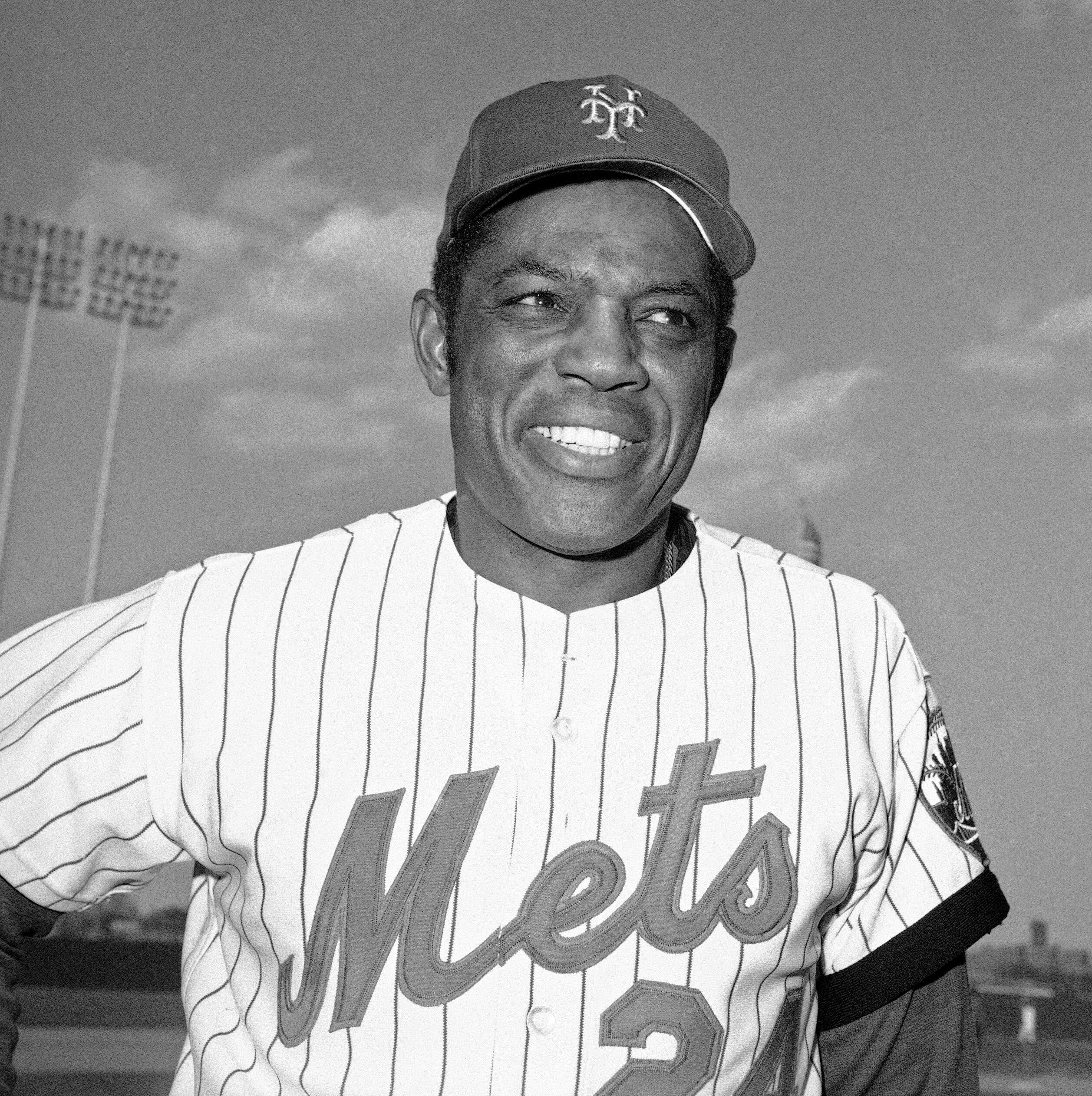 Baseball legend Willie Mays, who played for the Giants in both New York