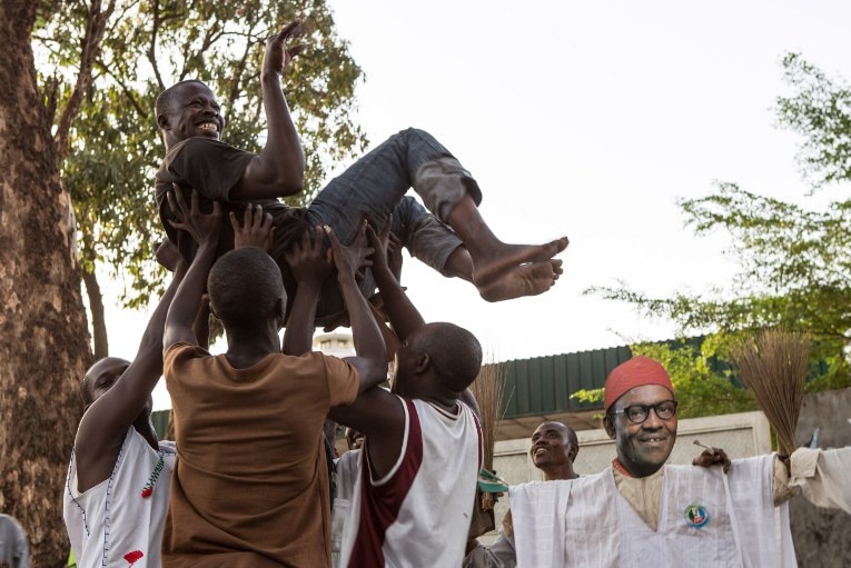Nigerians celebrate Buhari win