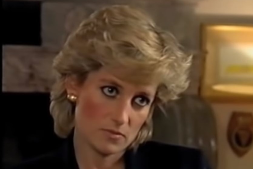 Princess Diana during a 1995 interview with the BBC