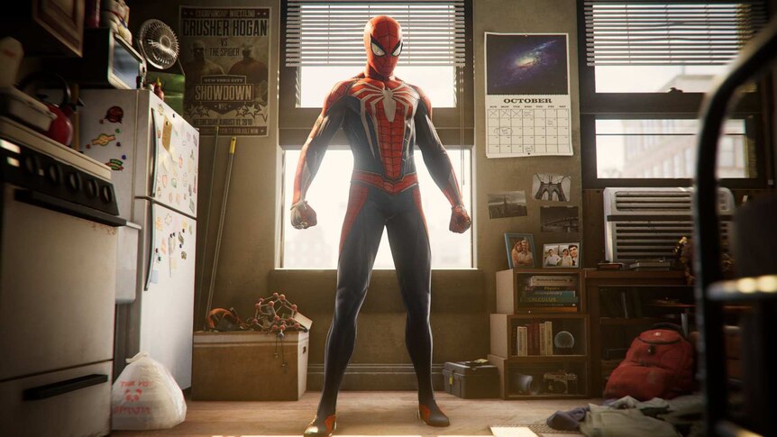 A shot from Spider-Man on PS4