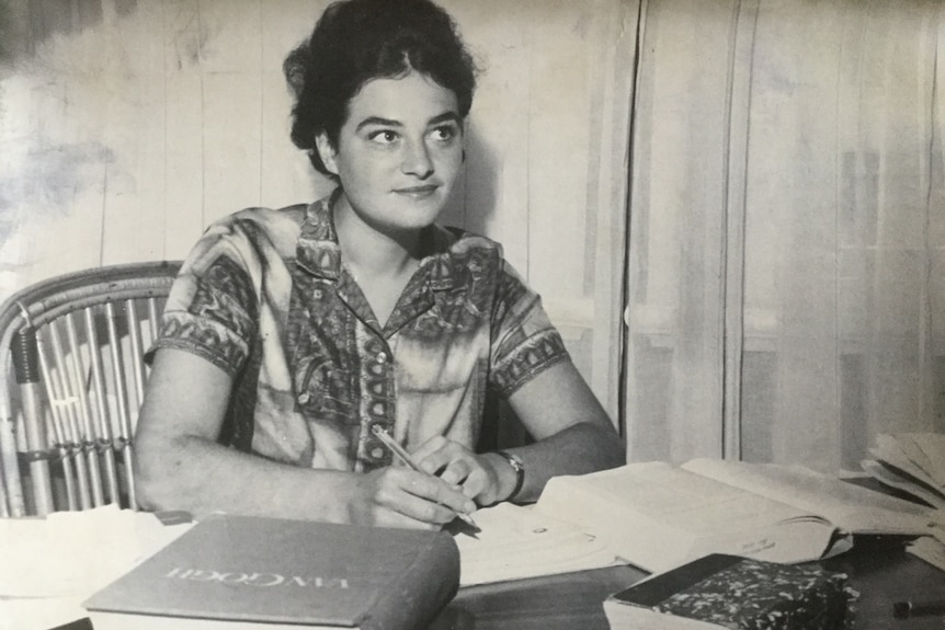 Fiona Stanley studying in the mid-1960s.