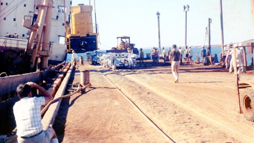 Work at the Dampier port in the 1960s
