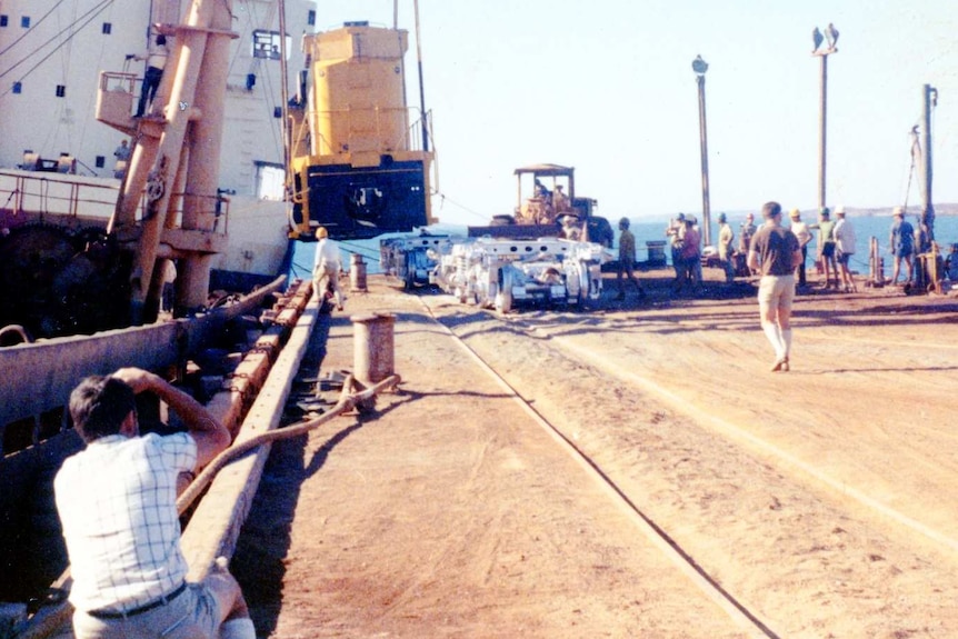 Work at the Dampier port in the 1960s