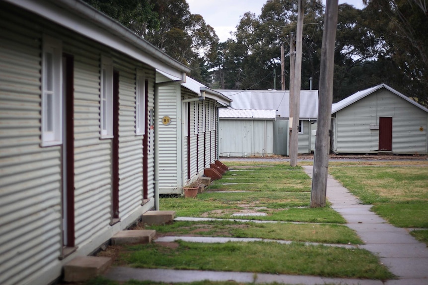 One of the huts at the Bonegilla Migrant Reception Centre in Wodonga.