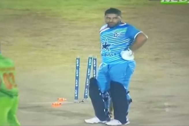 Dubai Star batsman is out stumped