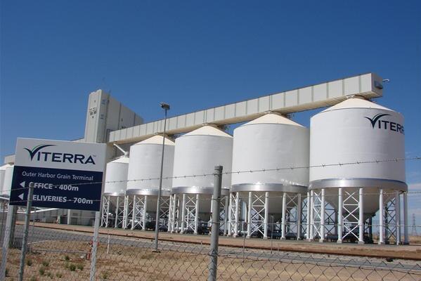 Grain silos owned by Viterra in South Australia