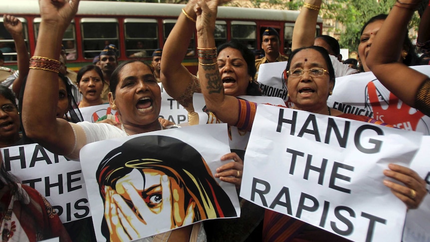 Indian protesters call for the death penalty for rapists
