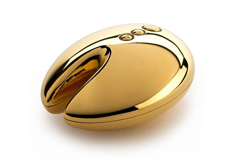 gold sex toys Golden metal sex toy vibrator — Stock Photo © Eillen_1981 #35504625