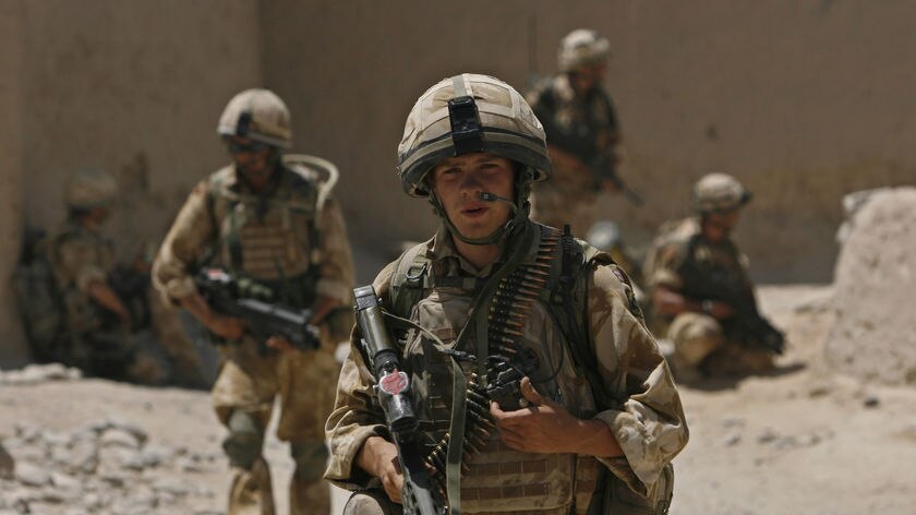 British soldiers on patrol in Afghanistan