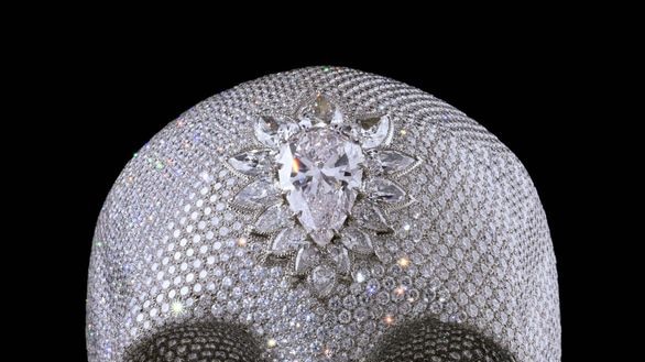 Dead valuable ... diamond-encrusted skull