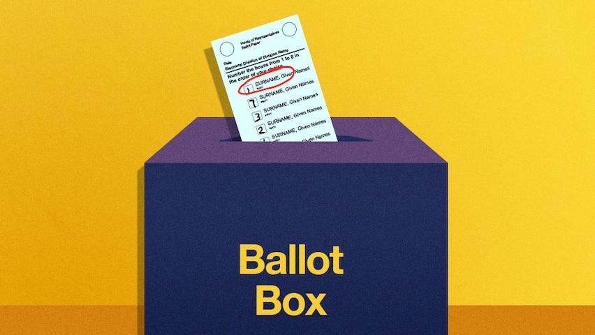 An illustration of a ballot box