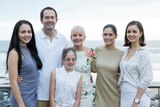 Queensland Liberal MP Andrew Wallace with his wife Leonie and four daughters.