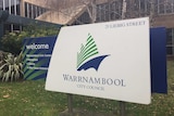 Warrnambool City Council offices and sign