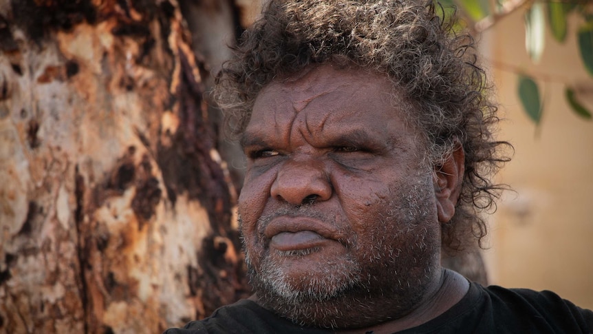 Aboriginal elder Surparkra Jugadai in Haasts Bluff