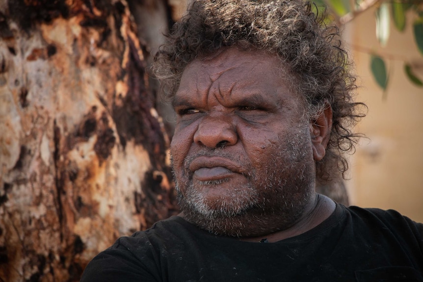 Aboriginal elder Surparkra Jugadai in Haasts Bluff