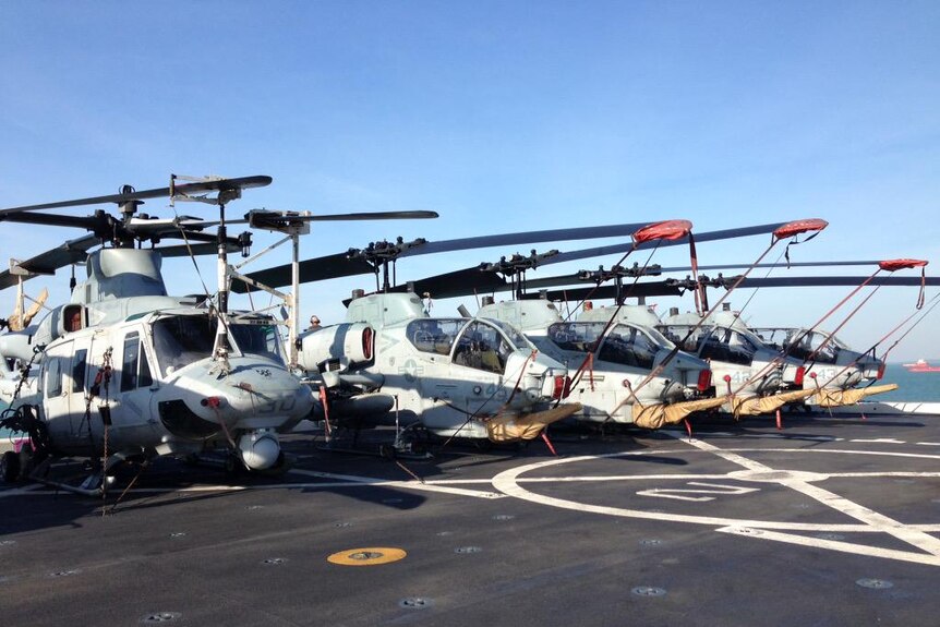 US Marine Corps helicopters