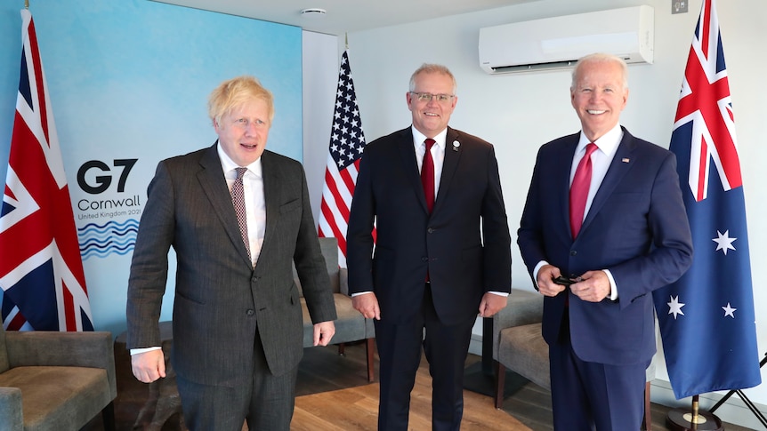 Johnson unexpectedly joins Morrison's first meeting with Biden