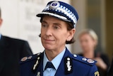 NSW Deputy Police Commissioner Catherine Burn arrives to testify at the Sydney siege inquest.