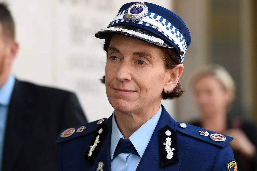 NSW Deputy Police Commissioner Catherine Burn arrives to testify at the Sydney siege inquest.