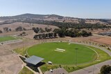 An image of a football oval in the Adelaide Hills.