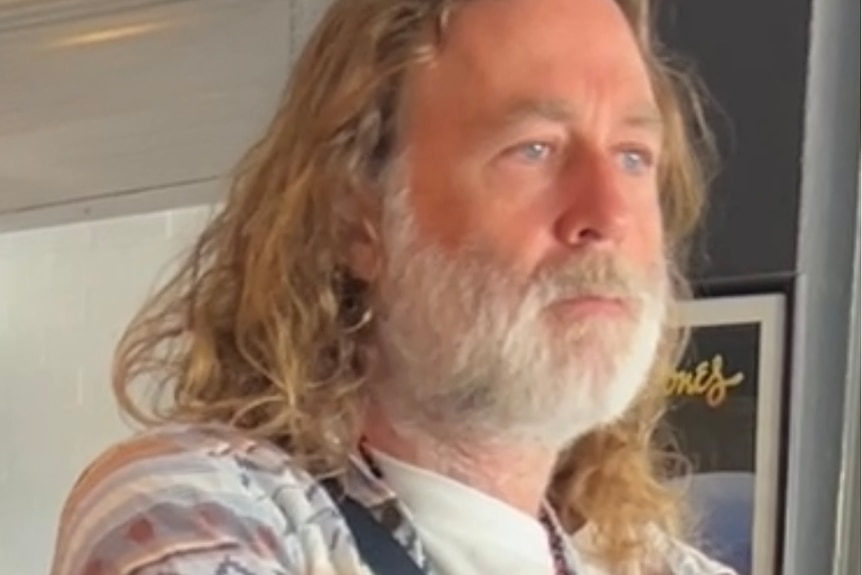 Man with long hair
