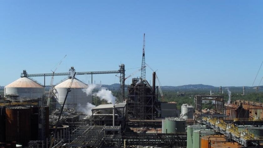 Rio Tinto alumina refinery at Yarwun near Gladstone in central Queensland