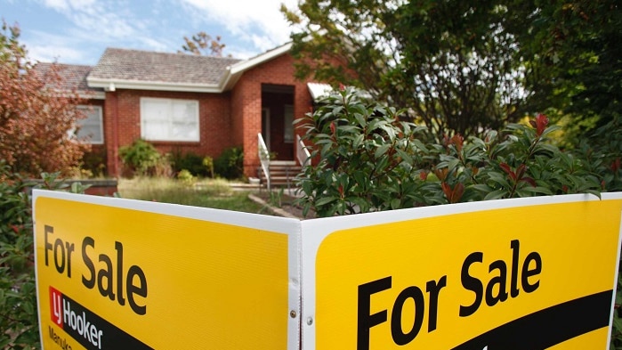 A house for sale seen in Canberra