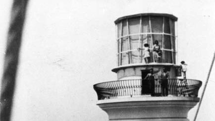 Archival image of the South Solitary Island Lighthouse