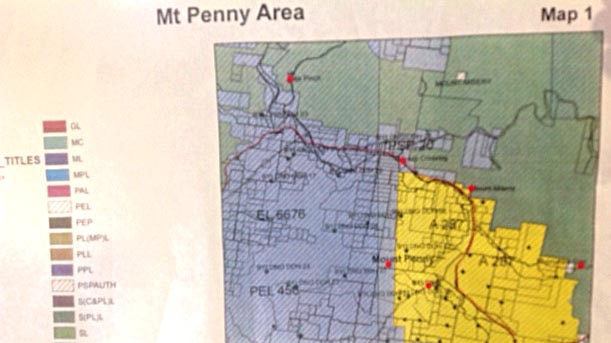 Mt Penny map seized at Obeid office