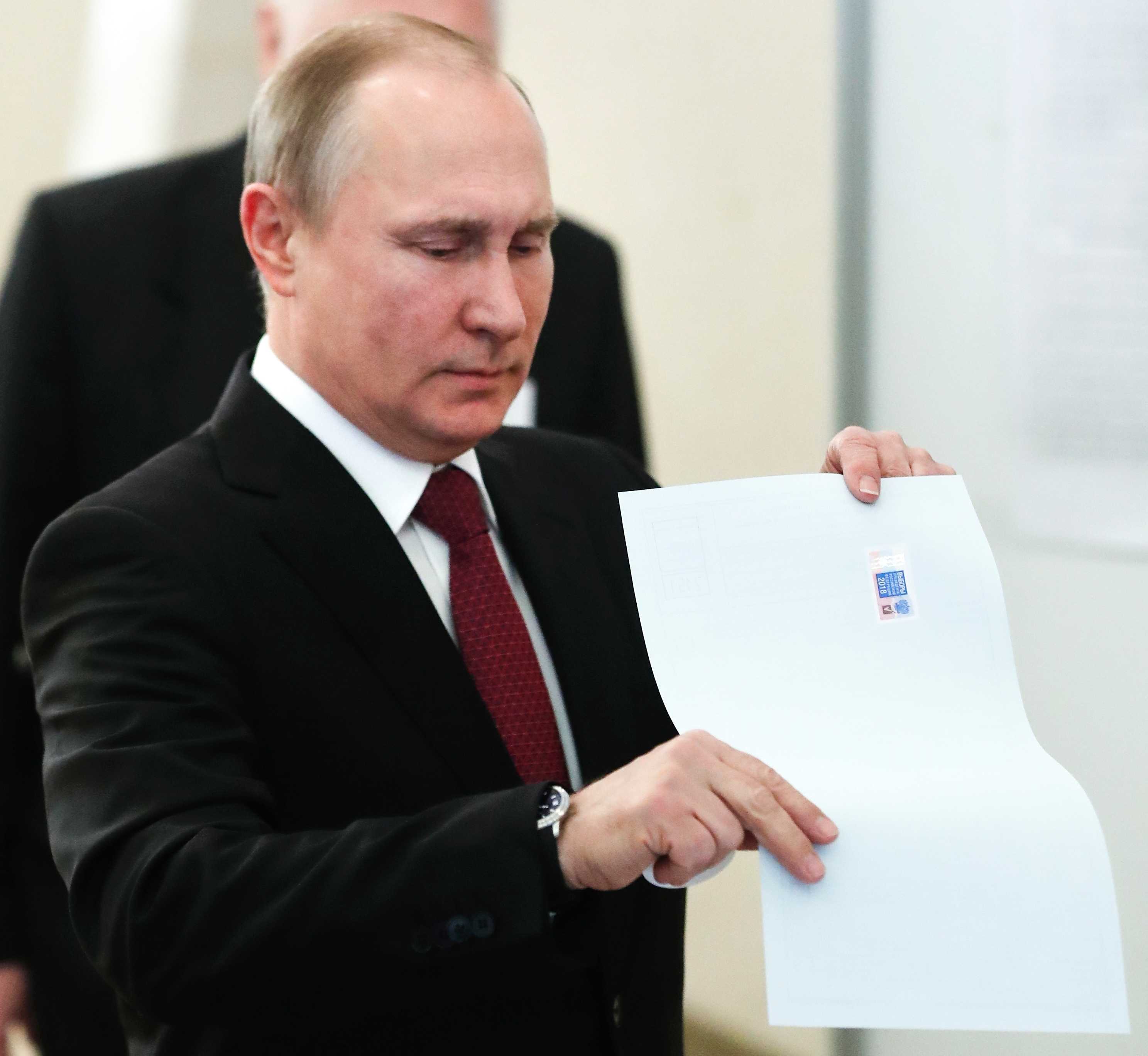 Vladimir Putin Posts Landslide Election Victory But Opponents Allege ...