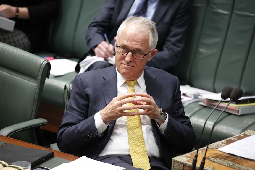 Malcolm Turnbull during question time