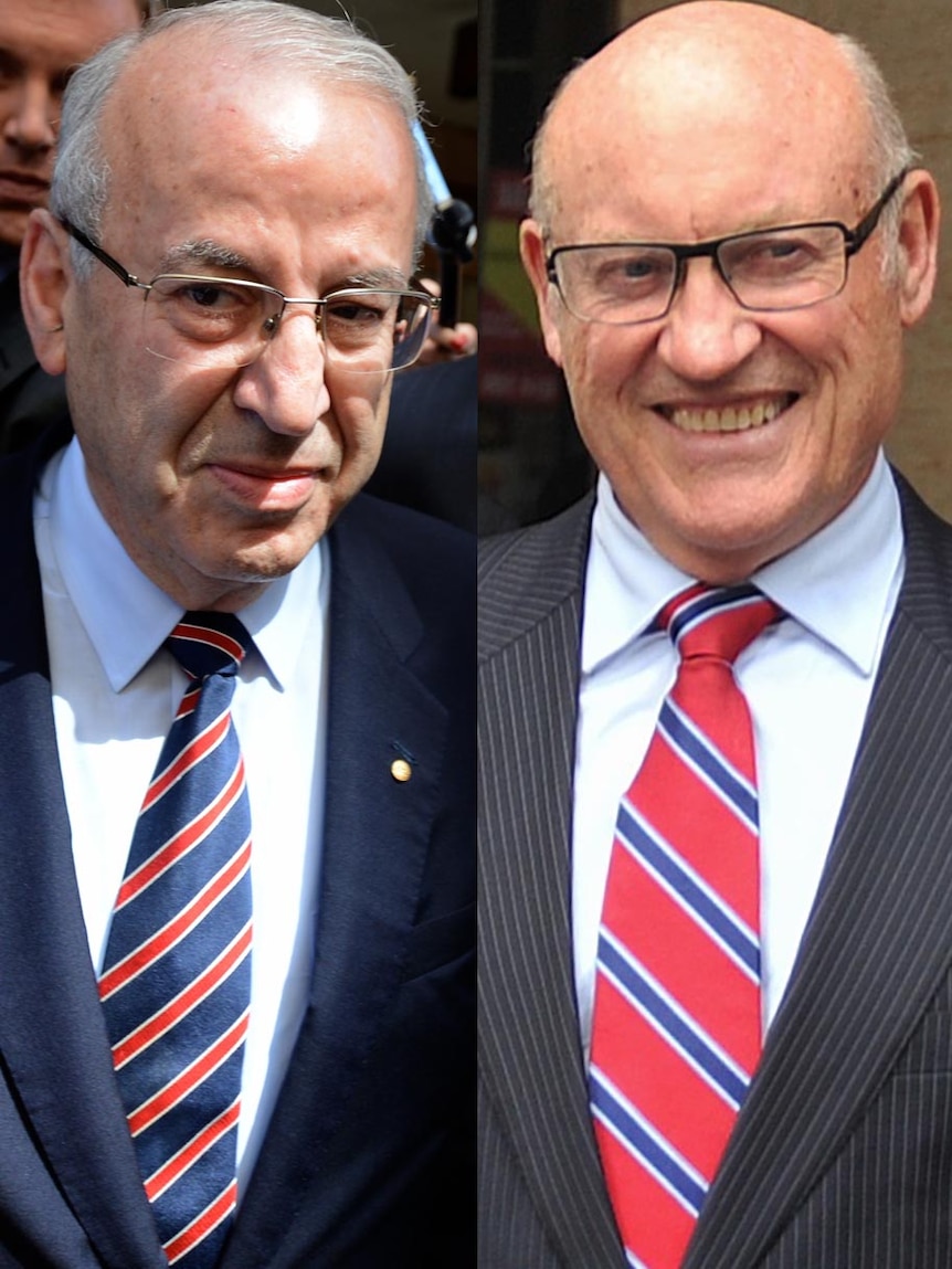 composite image of Eddie Obeid and Ian Macdonald.