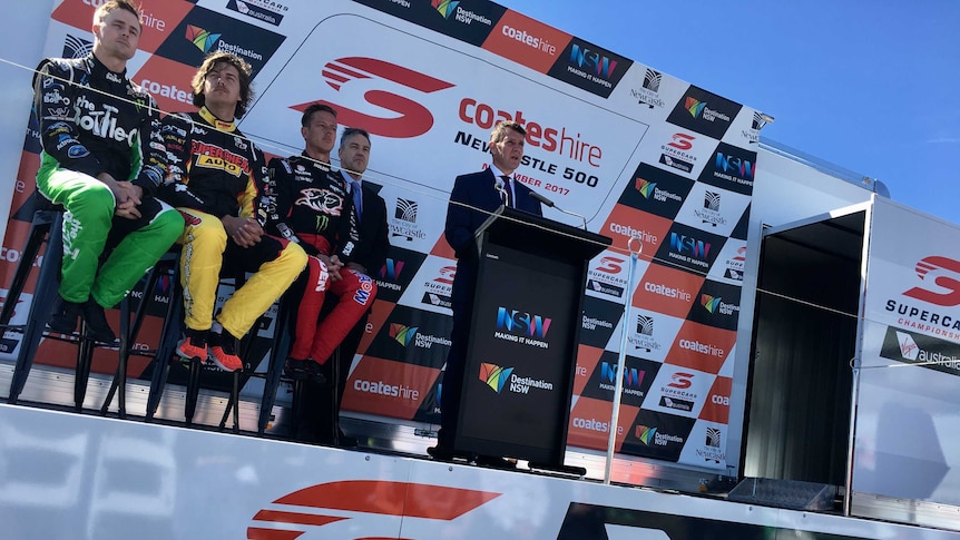 The finals series of the V8 Supercars will held in Newcastle for the next five years, starting in 2017.
