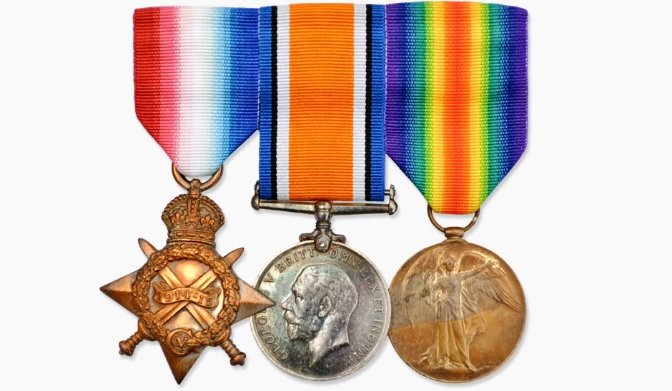 Bill Rudd's WWI medals