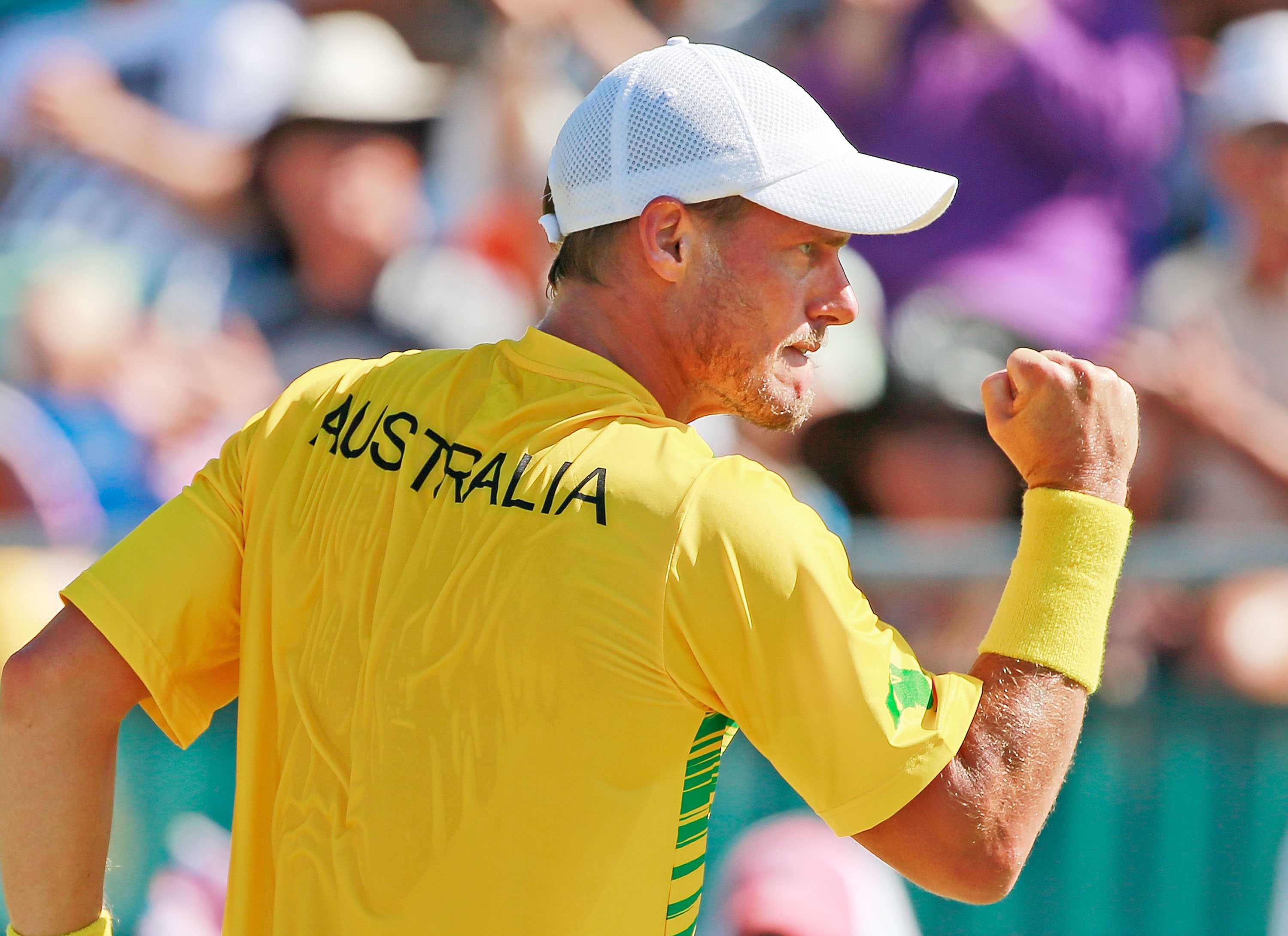 Lleyton Hewitt Guides Australia To Davis Cup Quarter-final Win Over ...