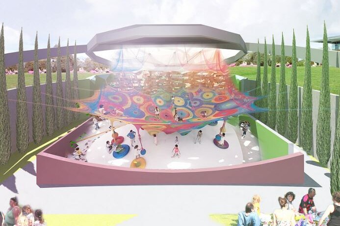 Playground planned at Mona as part of the proposed Homo development July 6, 2017
