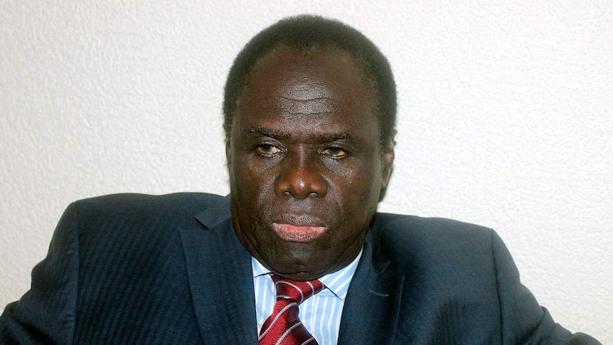 Burkina Faso's interim president Michel Kafando