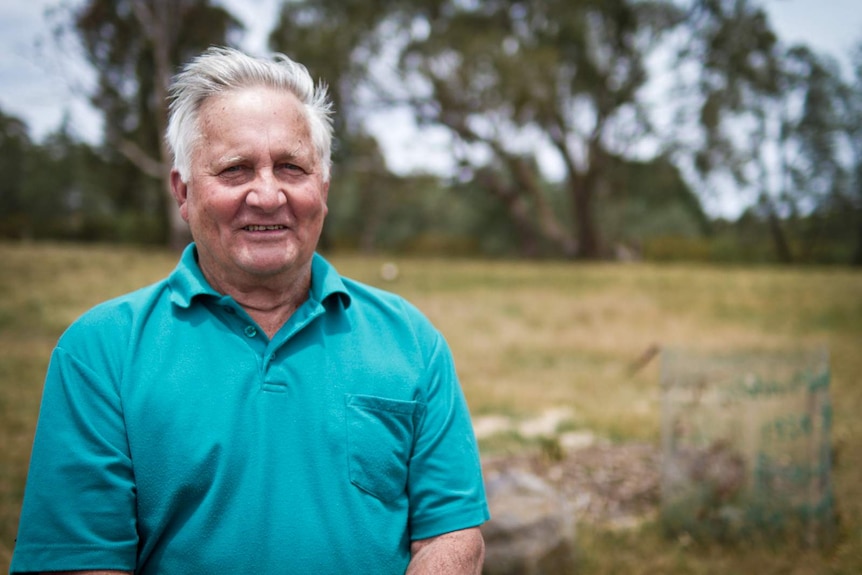 Bill Taylor, chairman of the trustees at the Carlsruhe Cemetery in Central Victoria.