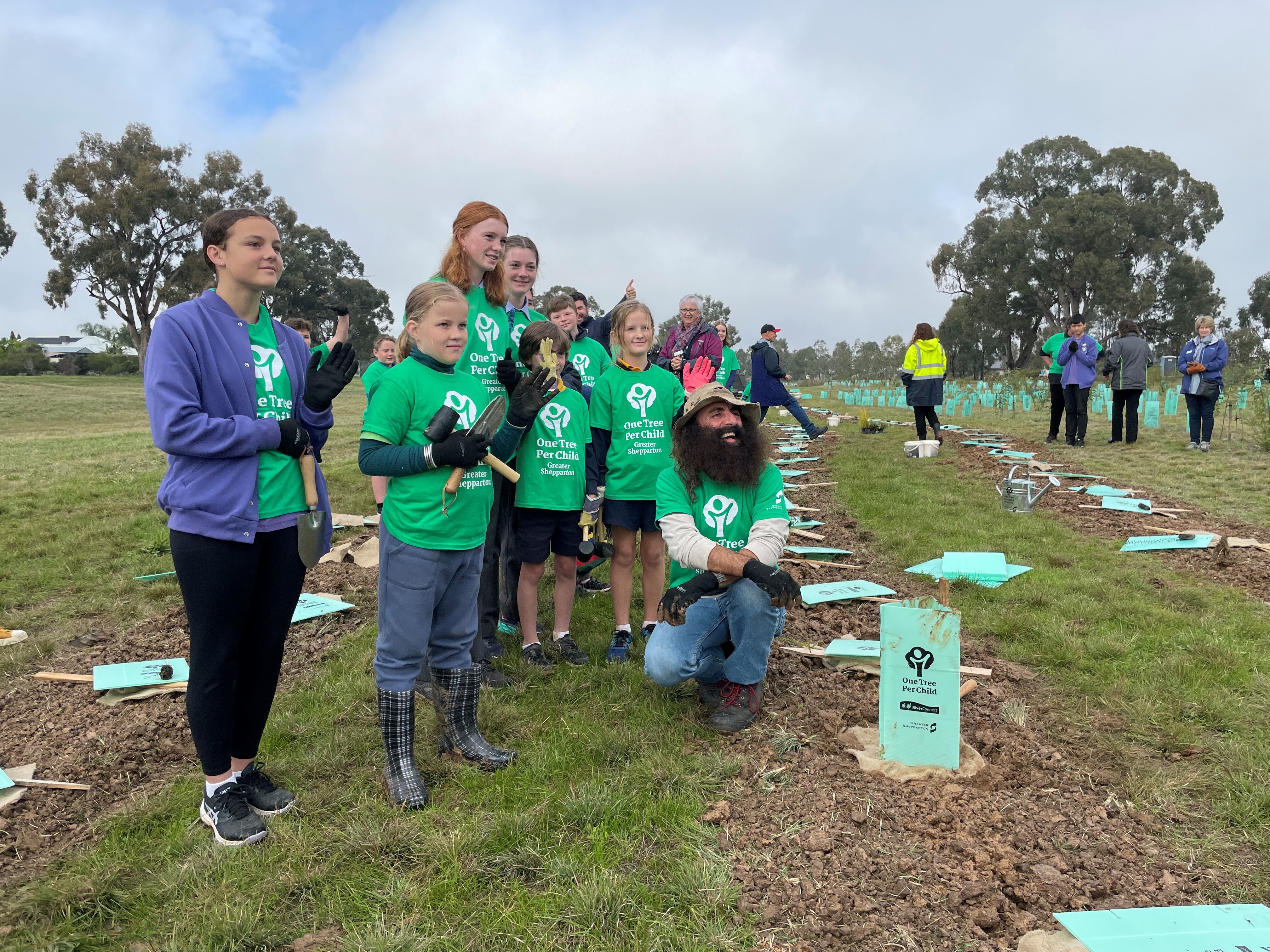 Shepparton plants largest number of trees for One Tree Per Child