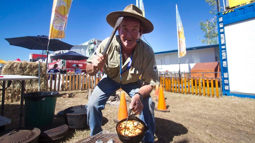 Entertainer Ranger Nick cooking up a storm at Beef Australia 2015
